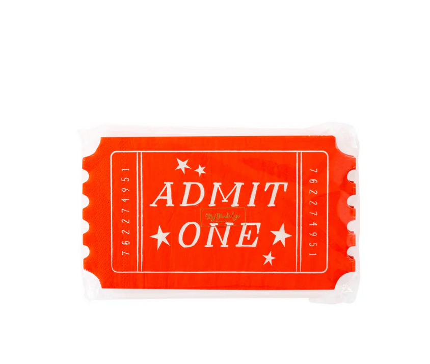Carnival Ticket Shaped Napkin