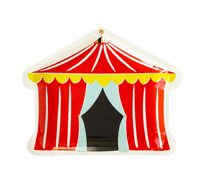 Carnival Tent Shaped Plate
