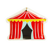 Carnival Tent Shaped Plate